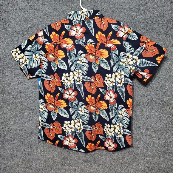 Hurley Shirt Mens M Floral Tropical Flowers Design Button Up Aloha Hawaiian New - Picture 8 of 10